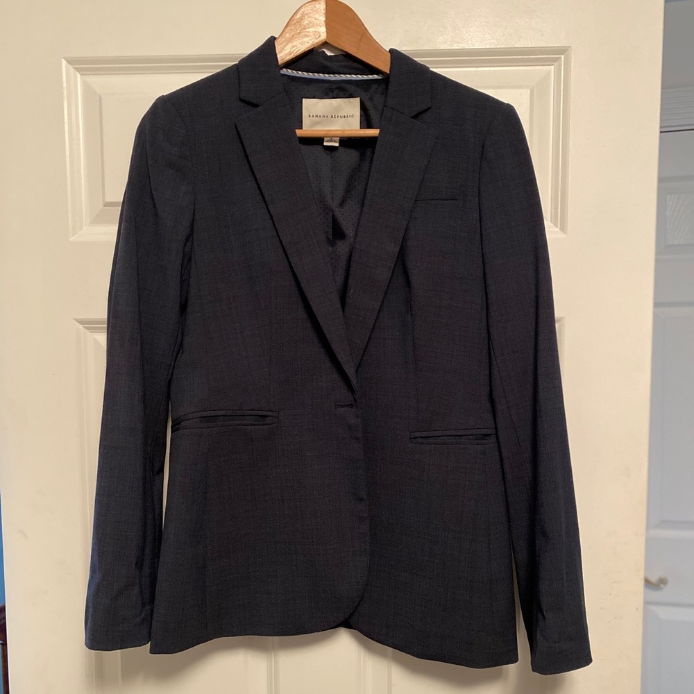 Banana Republic Blue Suit Blazer size 6